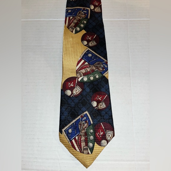 Silk Golf Tie - Picture 2 of 5